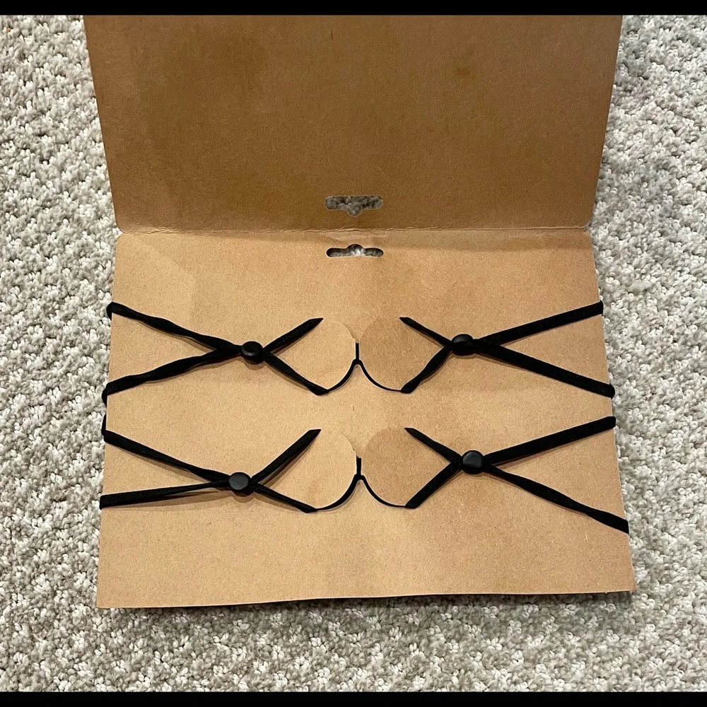 🦋 Rae Dunn Brand New set (2) black face masks 🦋